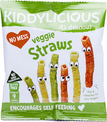 Kiddylicious Veggie Straws with Λαχανικών Flavour Sugar Free 12gr for 9+ months