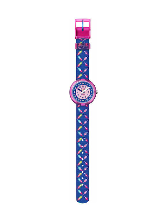 FlikFlak Cool Feather Kids Analog Watch with Fabric Strap Blue