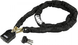 Lampa C-Lock 200 200cm Motorcycle Anti-Theft Chain with Lock in Black 9063.1-LM