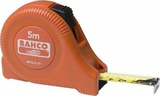 Bahco MTG-5-19 Tape Measure with Auto-Rewind 19mm x 5m