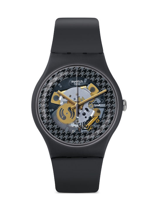 Swatch Greybolino Uhr mit Gray Kautschukarmband