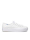 Triple Kick Damen Flatforms Sneakers Weiß