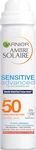 Garnier Ambre Solaire Sensitive Advanced Hydrating Crema protectie solara Mist SPF50 în Spray 75ml