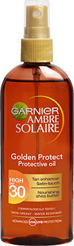 Ambre Solaire Golden Protect Waterproof Sunscreen Oil Body SPF30 Spray 150ml