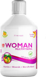 Swedish Nutra Woman-multi Polivitamină pentru Energie, Întărirea Sistemului Imunitar & Sistemul Nervos Portocaliu 500ml