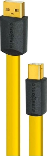 Wireworld 0.3m USB 2.0 Cable A-Male to B-Male Gold