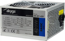 Akyga AK-B1-420 420W Negru Sursă de Alimentare Calculator Complet cu fir