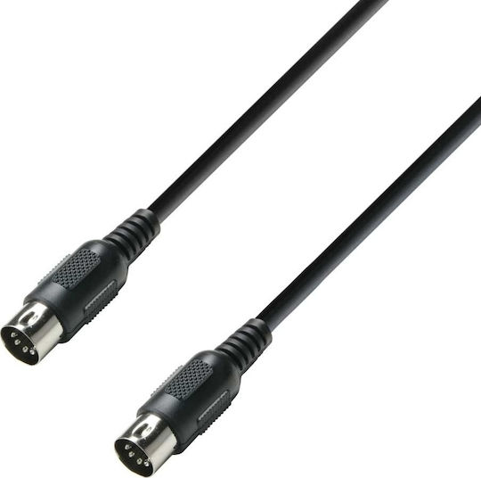 Adam Hall Cable Midi male - Midi male 3m (K3MIDI0300BLK)