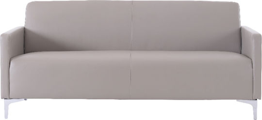 Canapea Cu Două Locuri Din Piele Ecologică Gri 112x71x72cm