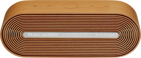 Mac Mah BT Elite 4000 Bluetooth-Lautsprecher 8W mit Akkulaufzeit bis zu 10 Stunden Braun