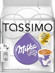 Tassimo Milka T-Disc Chocolate Capsule Compatible with Tassimo Machines 8pcs