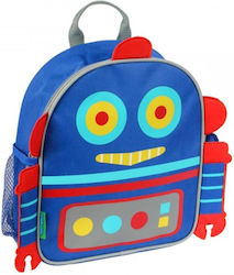 Stephen Joseph Mini Sidekick Robot Σχολική Τσάντα Πλάτης Νηπιαγωγείου σε Μπλε χρώμα Μ28 x Π8 x Υ25cm