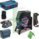 Bosch Self-leveling Linear Laser Level Green Beam 12V with Working Range 20m
