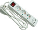 Bellson 011329 Steckdosenleiste mit 3 Steckdosen USB-A, Schalter und 1,5 m Kabel