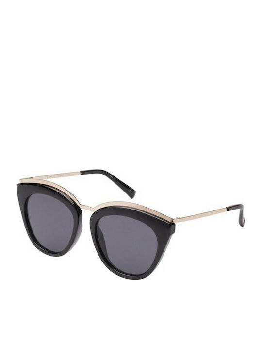 Le Specs Eye Slay Damen Sonnenbrille mit Schwarz Gestell und Gray Linse LSP1702043
