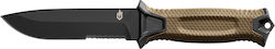 Gerber StrongArm Fixed Blade Pocket Knife Brown