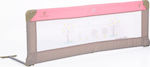 Cangaroo Πτυσσόμενο Προστατευτικό Κάγκελο Κρεβατιών από Ύφασμα σε Ροζ Χρώμα 130x43.5cm