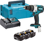 Makita Κρουστικό Δραπανοκατσάβιδο Μπαταρίας Brushless 18V 3x5Ah