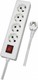 CHaralampidis Quadruple Socket Side Cable Power Strip 4 Positions with Switch and Cable 1.5m