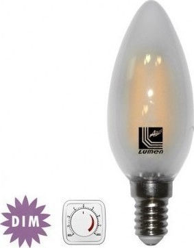 Adeleq LED Bulbs for Socket E14 and Shape C35 Warm White 450lm Dimmable 1pcs