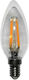 Adeleq Bec LED 4W 98mm pentru Soclu E14 și Formă C35 Alb rece 440lm