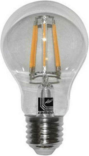Adeleq Λάμπα LED 6W 107mm για Ντουί E27 και Σχήμα A60 Θερμό Λευκό 800lm