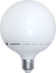 Adeleq LED Lampen für Fassung E27 und Form G120 Warmes Weiß 1520lm 1Stück