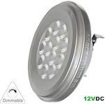 Adeleq LED Lampen für Fassung G53 und Form AR111 Warmes Weiß 860lm Dimmbar 1Stück