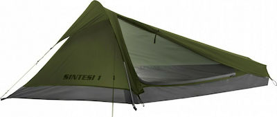 Ferrino Sintesi 1 Σκηνή Camping Ορειβασίας Χακί 4 Εποχών για 1 Άτομο Αδιάβροχη 3000mm 235x100x80εκ.