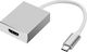 Powertech Μετατροπέας USB-C male σε HDMI female Λευκό (CAB-UC006)