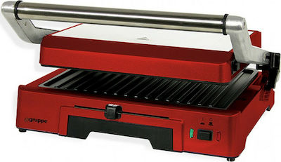 Gruppe AJ5002A Sandwich Maker Grill with Removable Plates 2000W Red