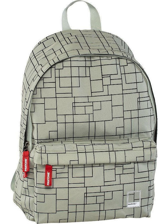 Graffiti Pantone Geo School Bag Backpack Junior High-High School in Beige color