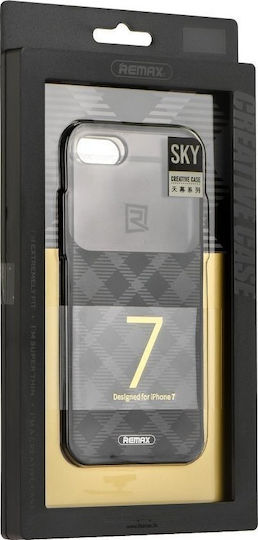 Remax Sky Umschlag Rückseite Silikon Gray (iPhone SE 2022/2020/8/7)