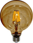 Adeleq LED Lampen für Fassung E27 und Form G95 Warmes Weiß 600lm Dimmbar 1Stück