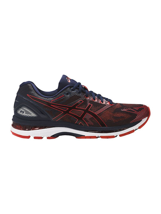 Gel-Nimbus 19 Herren Sportschuhe Laufen Peacoat / Red Clay