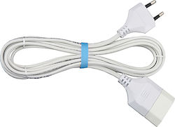 Χαραλαμπίδης Extension Cable Cord 2x0.75mm²/10m White