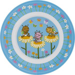 Laken Baby Food Plate Katuki Πιάτο Butterflies made of Melamine Blue YPMB