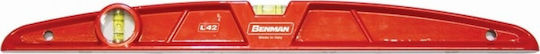 Benman L42 70626 Spirit Level Iron 40cm with 2 Eyes