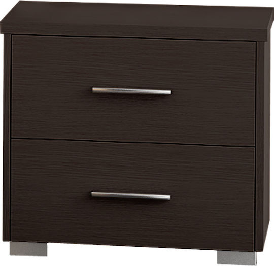 7 Wenge Wooden Bedside Table 50x34x48cm