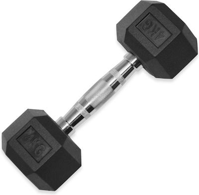 Optimum Rubber Hexagon Dumbbell 1 x 4kg