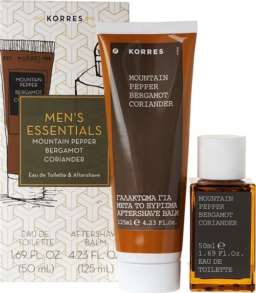 Korres Men's Essentials Mountain Pepper, Bergamot, Coriander Skroutz.gr