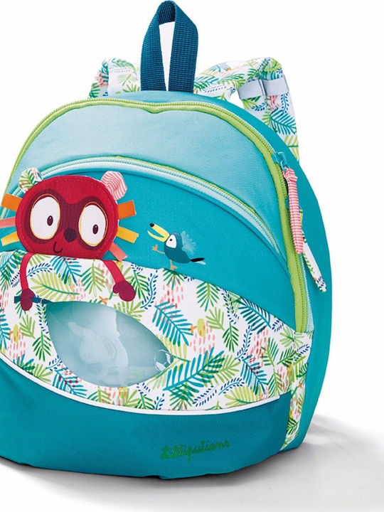 Lilliputiens Georges School Bag Backpack Kindergarten in Turquoise color