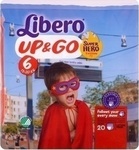 Libero Pantaloni de scutec Up & Go Super Hero Edition Up & Go Nr. 6 pentru 13-20 kgkg 20buc