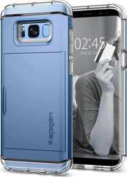 Spigen Crystal Wallet Δερματίνης Μπλε (Galaxy S8)