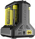 NiteCore i8 Charger 8 Batteries Ni-Cd/Ni-MH Size AA/AAA/D/18650/16340/26650/14500