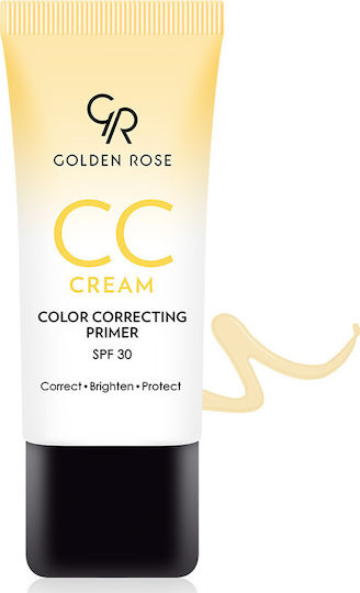 Golden Rose Primer Προσώπου σε Κρεμώδη Μορφή με 30SPF Yellow 30ml