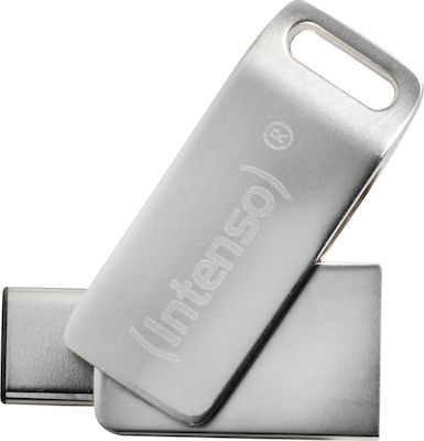 Intenso cMobile Line 64GB USB 3.1 Stick με σύνδεση USB-C Ασημί