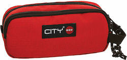 Lyc Sac Pencil Case with 1 Compartment Red 95096