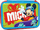 Gim Mickey Sports Pencil Case Full with 2 Compartments Multicolored