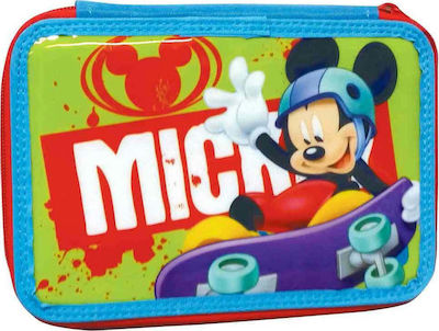 Gim Mickey Sports Federmäppchen Voll mit 2 Fächern Mehrfarbig